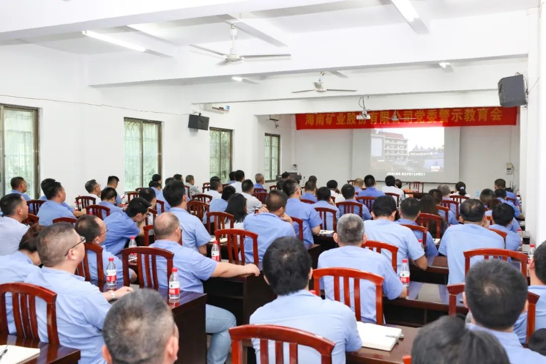 海南(nan)矿业召开警示教育会