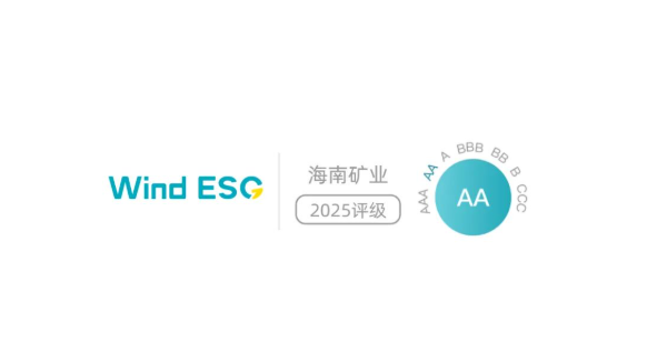 海南(nan)矿业 Wind ESG 评级跃升至“AA” 跻身行业前(qian)10%